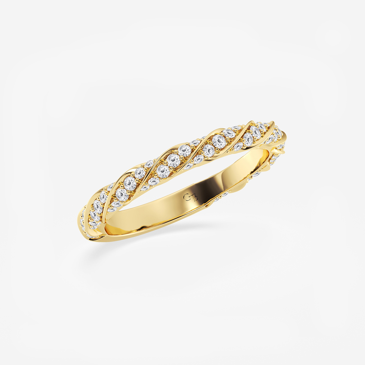 Additional Image 1 for  1/2 ctw Round Lab Grown Diamond Prong Set Wedding Band