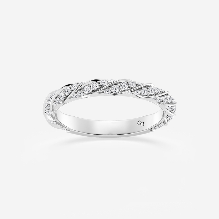 1/2 ctw Round Lab Grown Diamond Prong Set Wedding Band