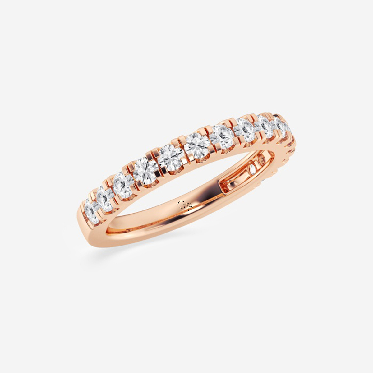 Additional Image 1 for  3/4 ctw Round Lab Grown Diamond Split Prong Wedding Band