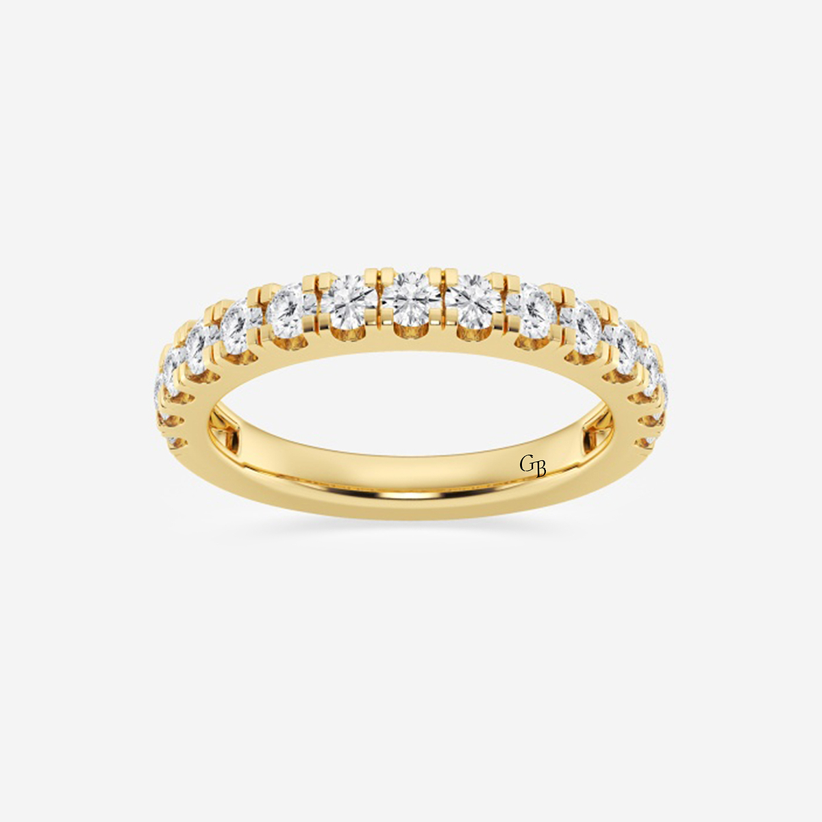3/4 ctw Round Lab Grown Diamond Split Prong Wedding Band