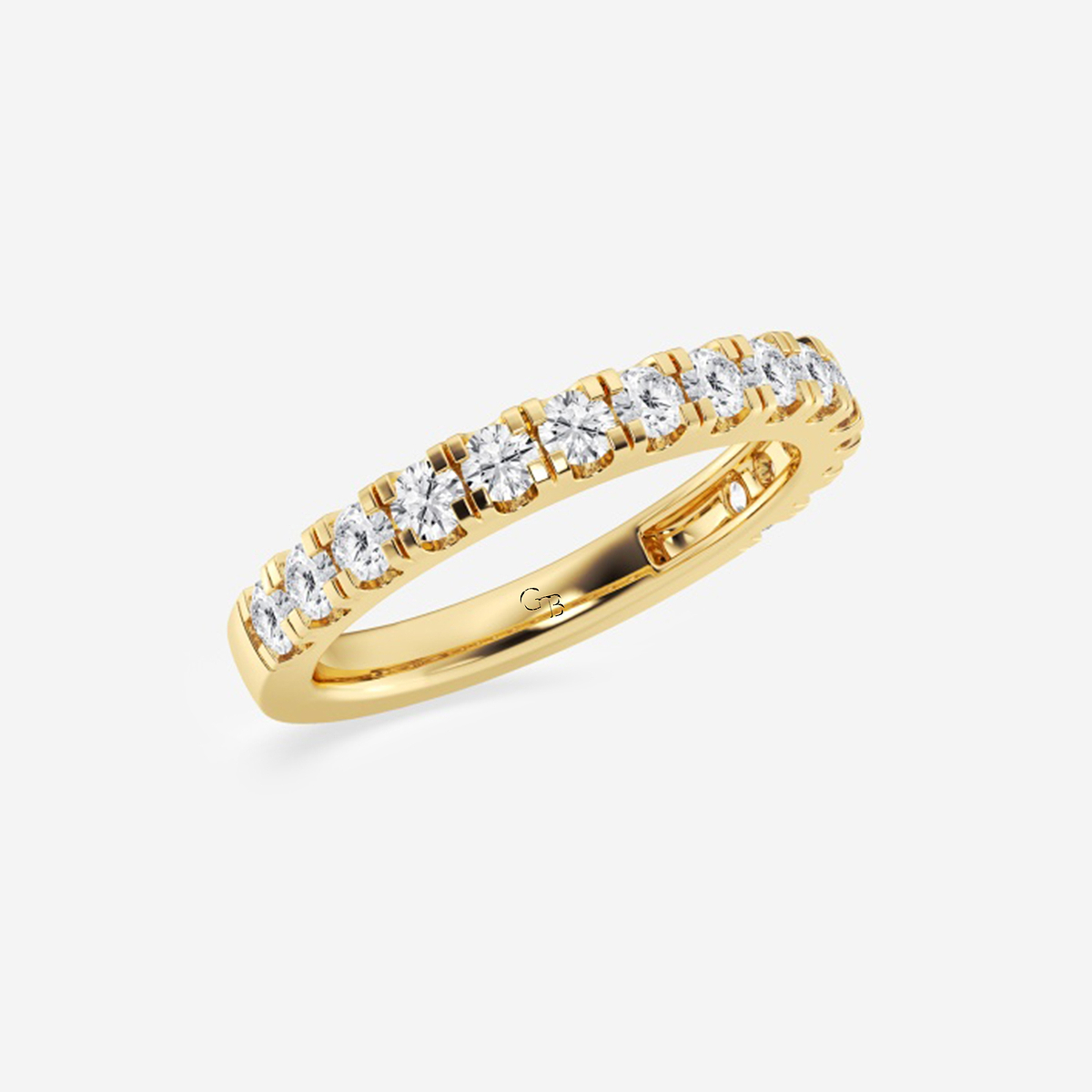 Additional Image 1 for  3/4 ctw Round Lab Grown Diamond Split Prong Wedding Band