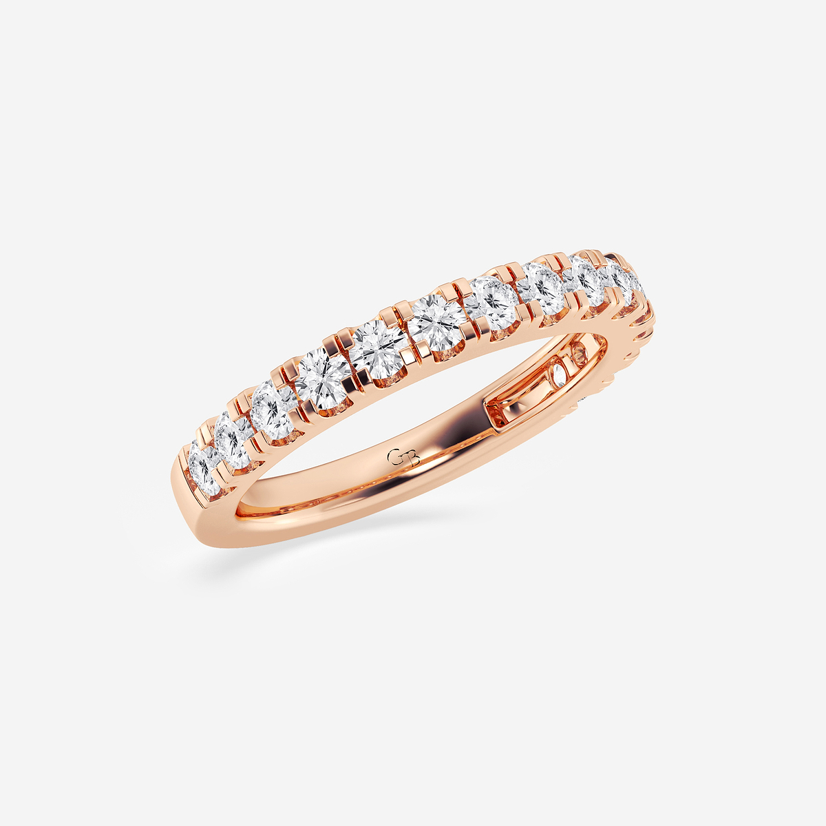 Additional Image 1 for  3/4 ctw Round Lab Grown Diamond Prong Set Wedding Band