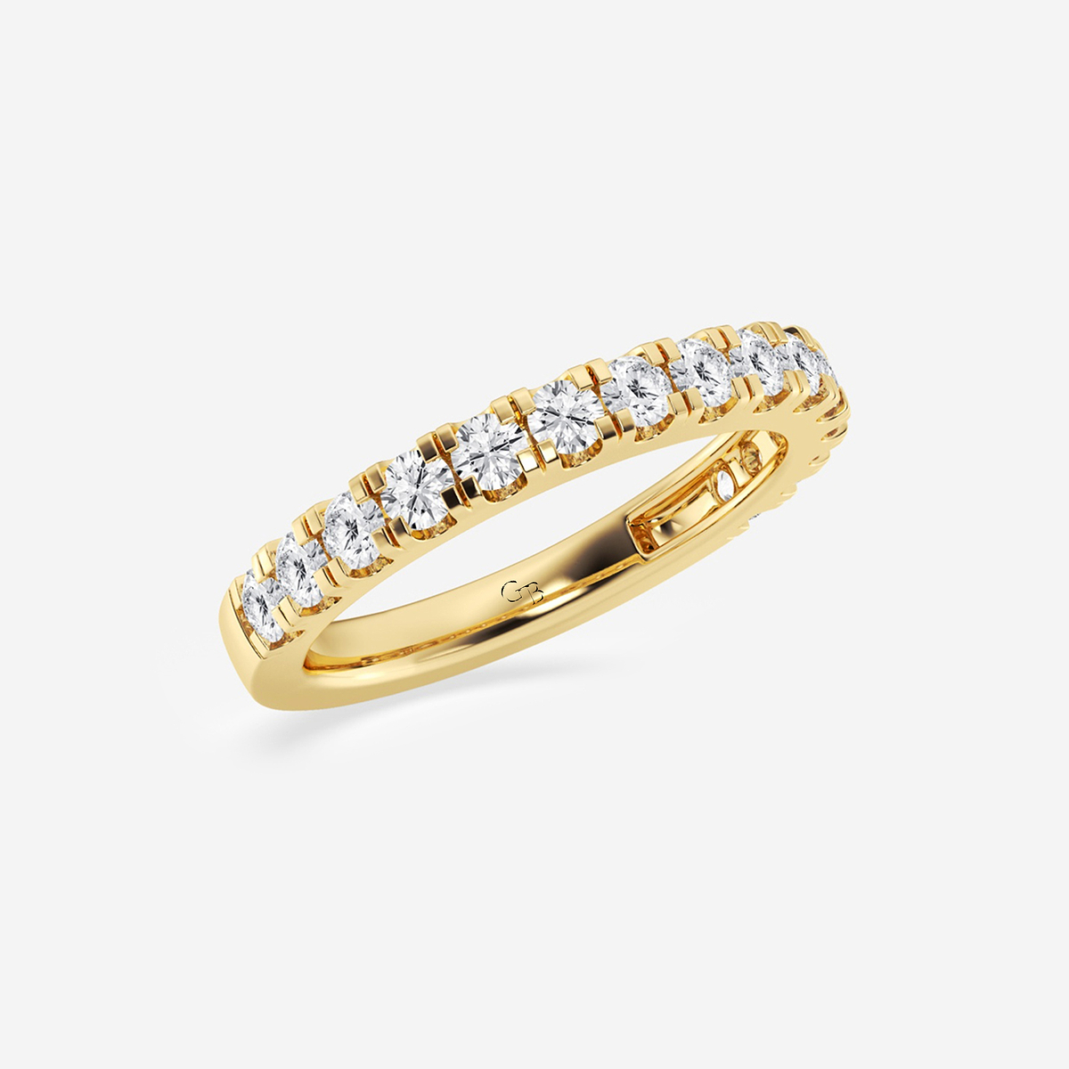 Additional Image 1 for  3/4 ctw Round Lab Grown Diamond Prong Set Wedding Band