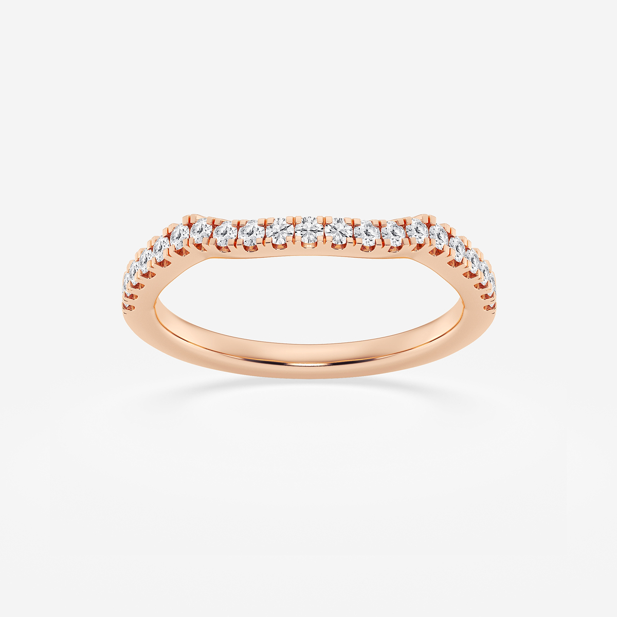1/4 ctw Round Lab Grown Diamond Micro Pave Wedding Band