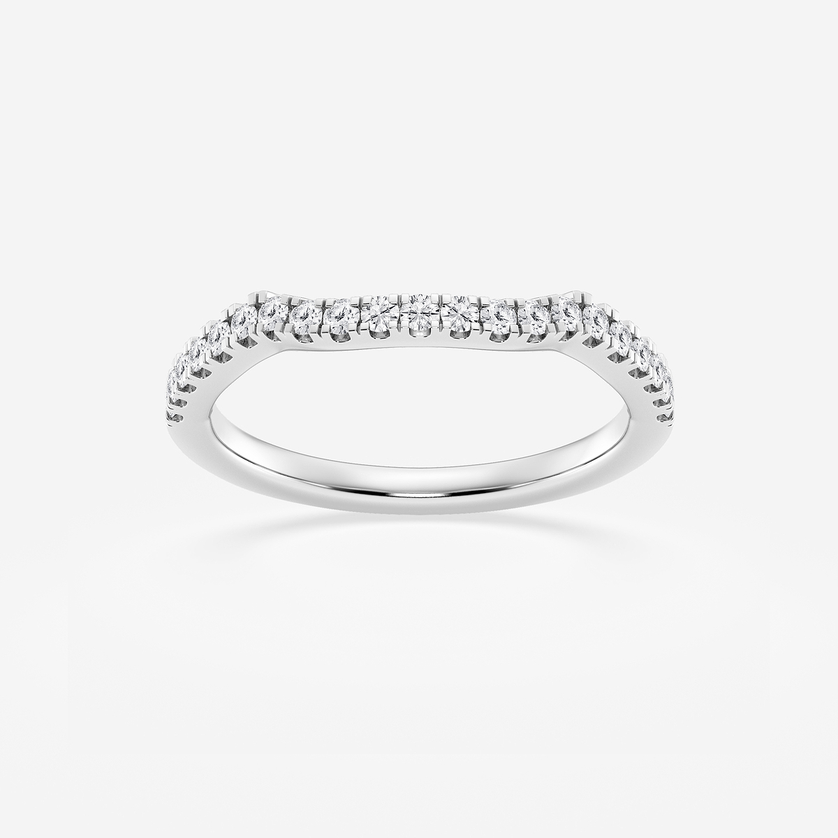 1/4 ctw Round Lab Grown Diamond Micro Pave Wedding Band