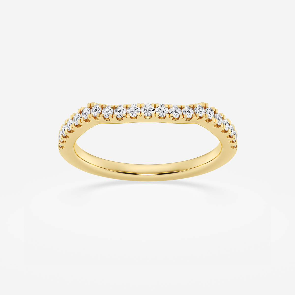 1/4 ctw Round Lab Grown Diamond Micro Pave Wedding Band