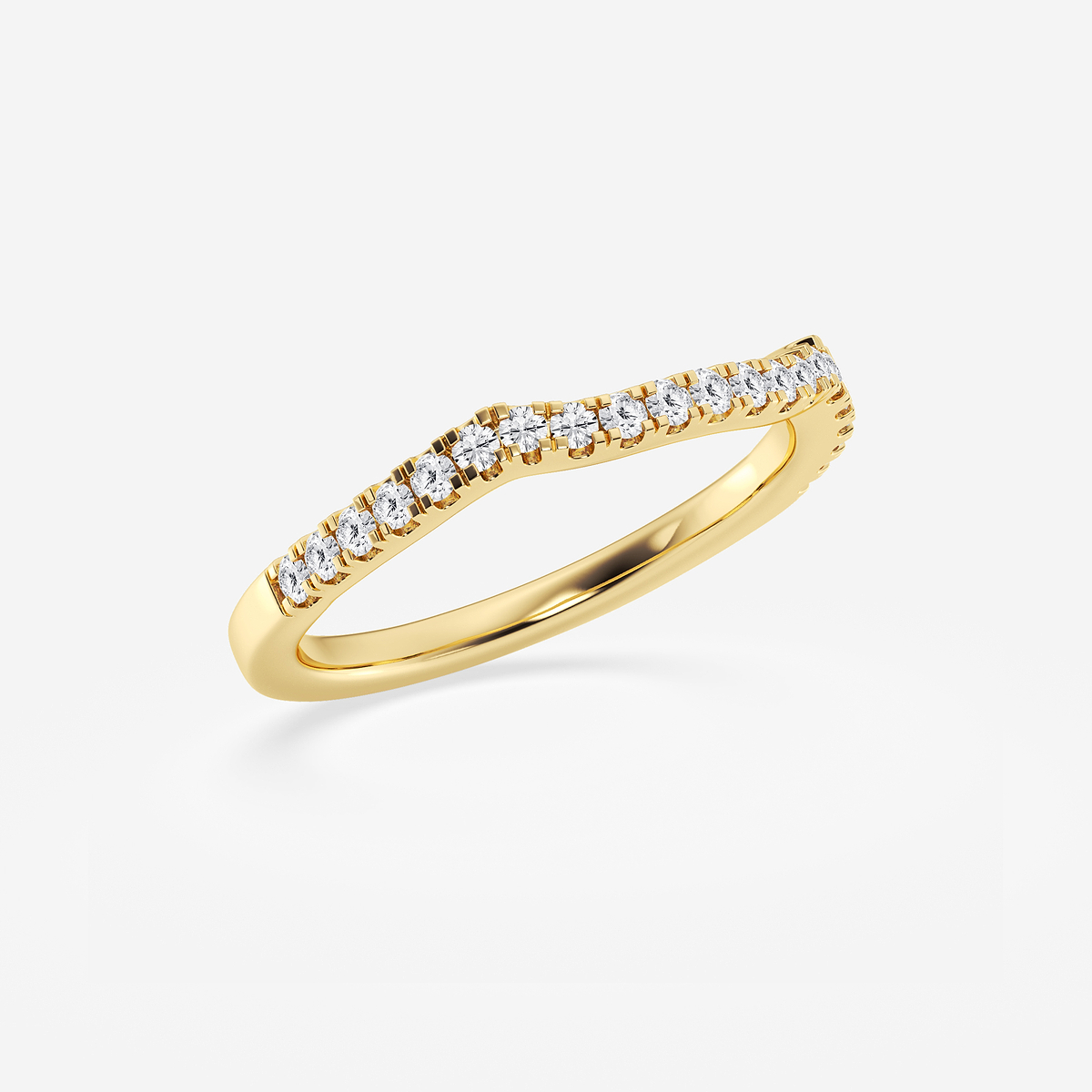 Additional Image 1 for  1/4 ctw Round Lab Grown Diamond Micro Pave Wedding Band