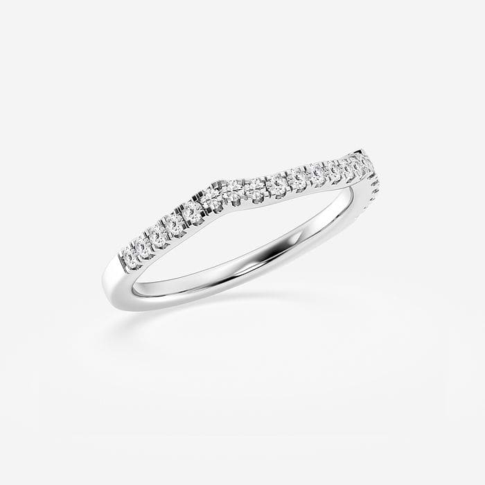 Micro Pave Round Wedding Band