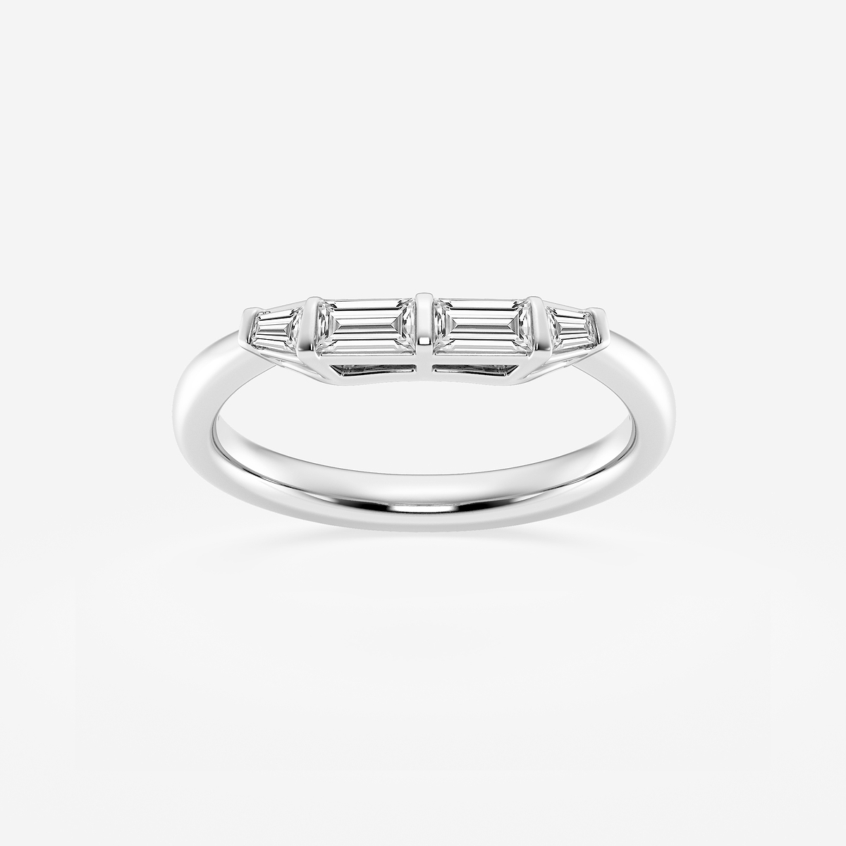 1/3 ctw Tapered Baguette Lab Grown Diamond Wedding Band