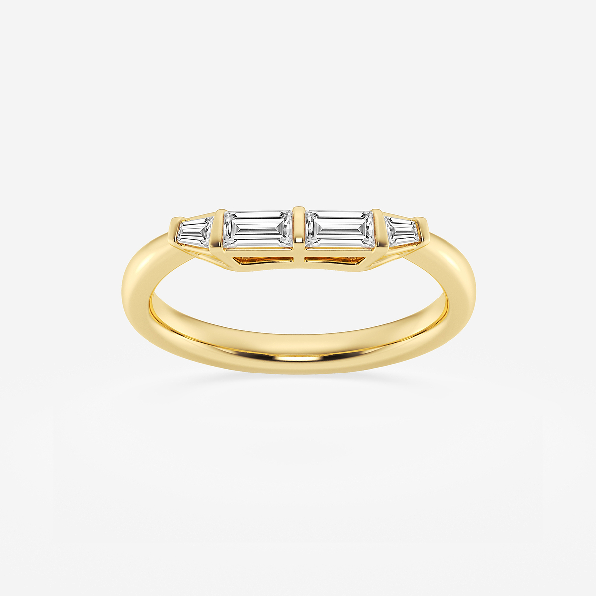 1/3 ctw Tapered Baguette Lab Grown Diamond Wedding Band