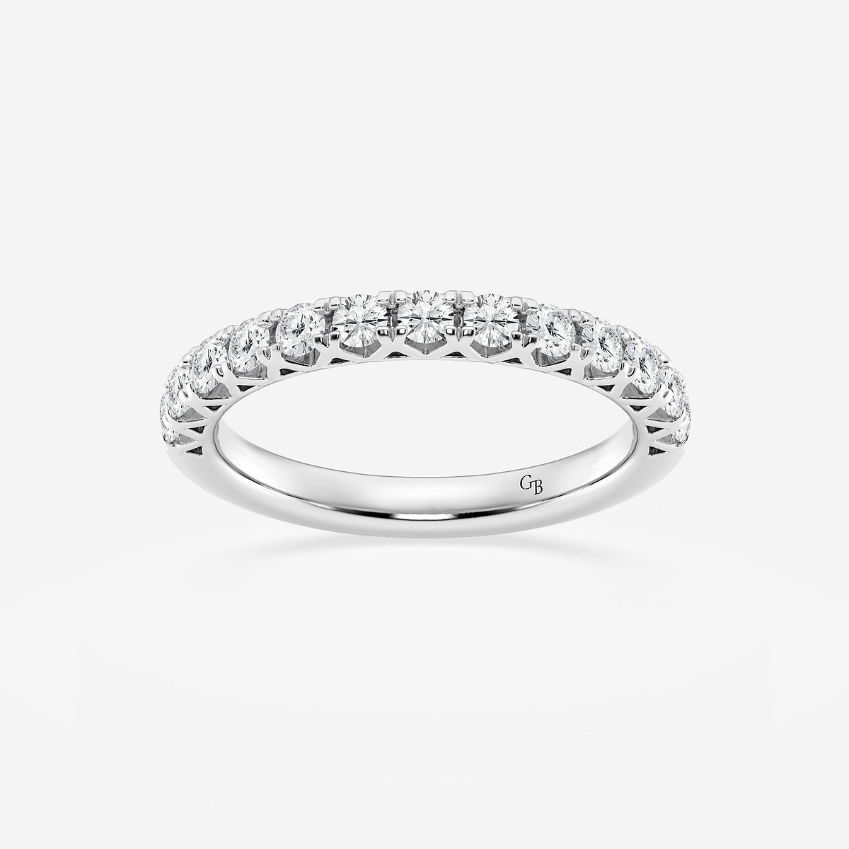 1/2 ctw Round Lab Grown Diamond Prong Set Wedding Band