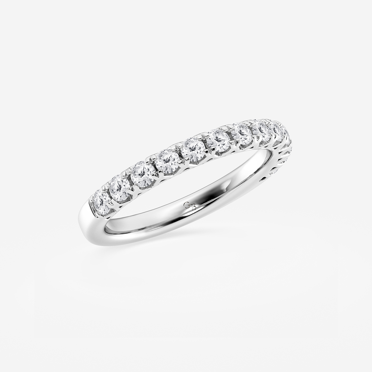 Additional Image 1 for  1/2 ctw Round Lab Grown Diamond Prong Set Wedding Band