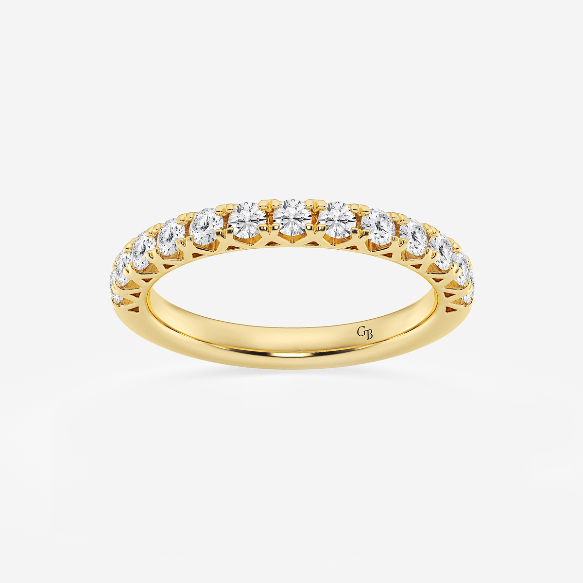 1/2 ctw Round Lab Grown Diamond Prong Set Wedding Band