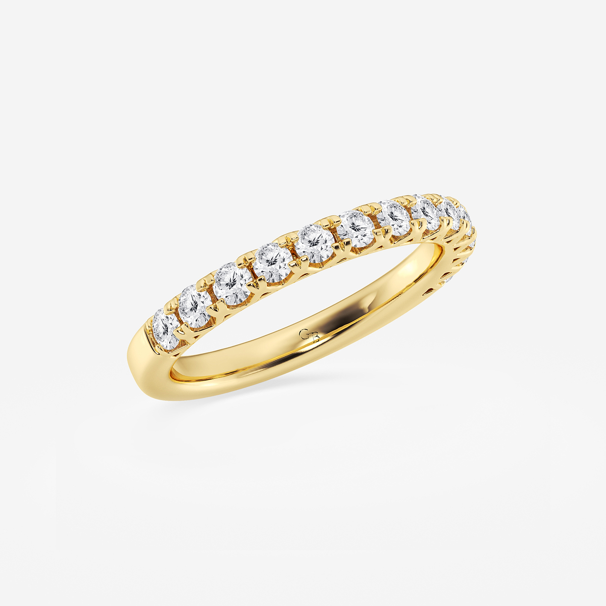 Additional Image 1 for  1/2 ctw Round Lab Grown Diamond Prong Set Wedding Band