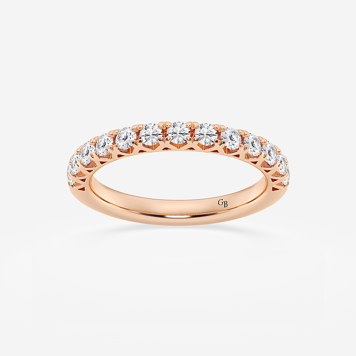 1/2 ctw Round Lab Grown Diamond Prong Set Wedding Band