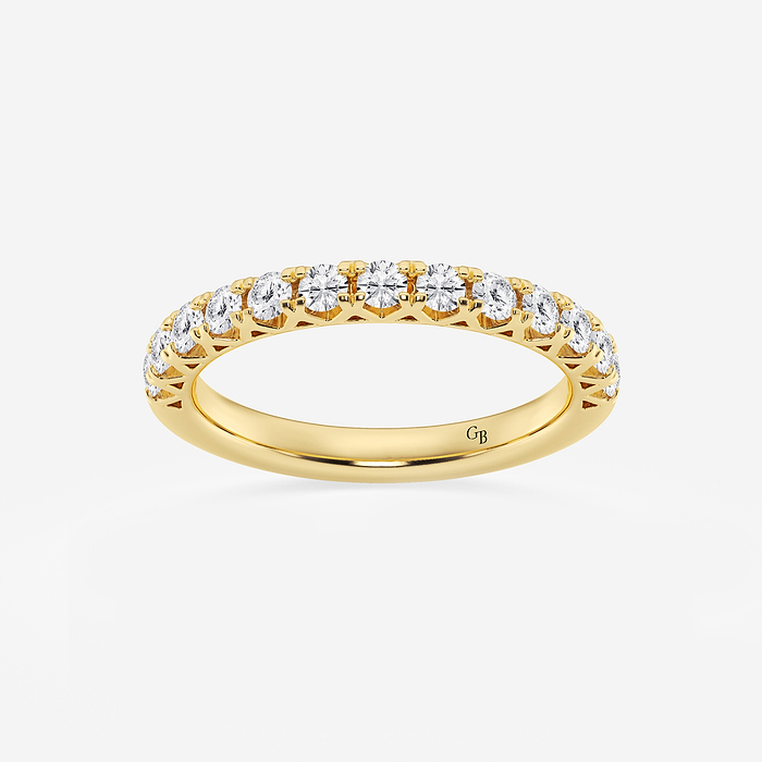 1/2 ctw Round Lab Grown Diamond Prong Set Wedding Band
