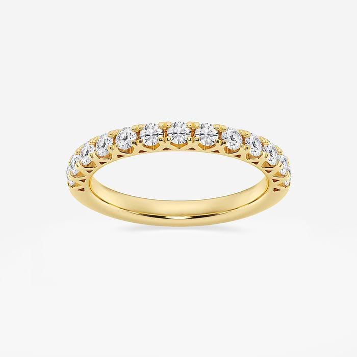3 ctw Radiant Lab Grown Diamond Royal Crown Engagement Ring 14K Yellow Gold, E, VS1