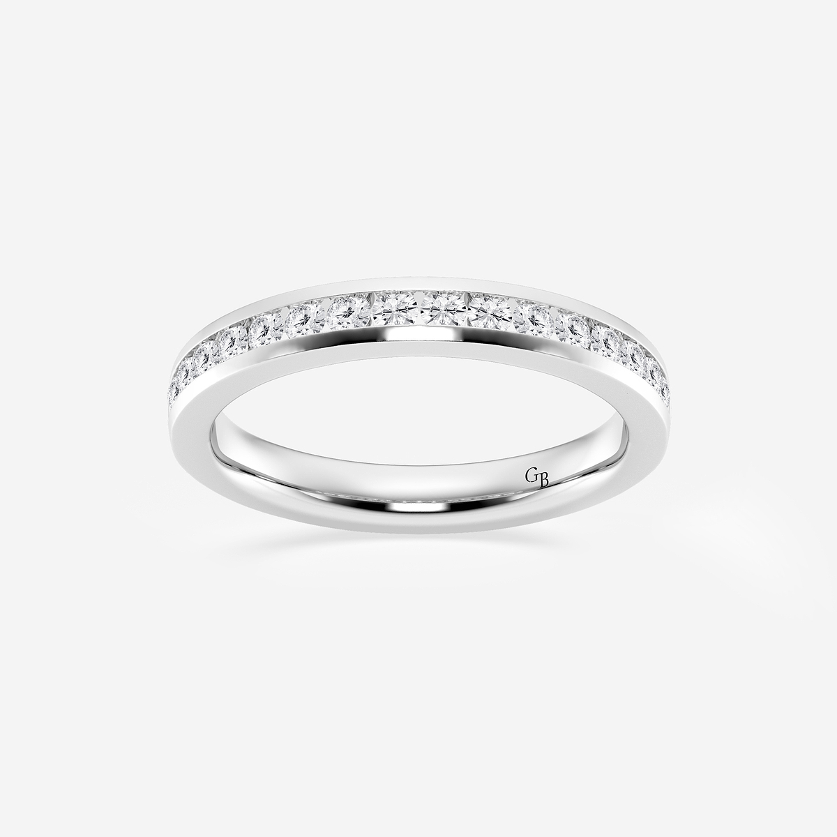 1/3 ctw Round Lab Grown Diamond Channel Wedding Band