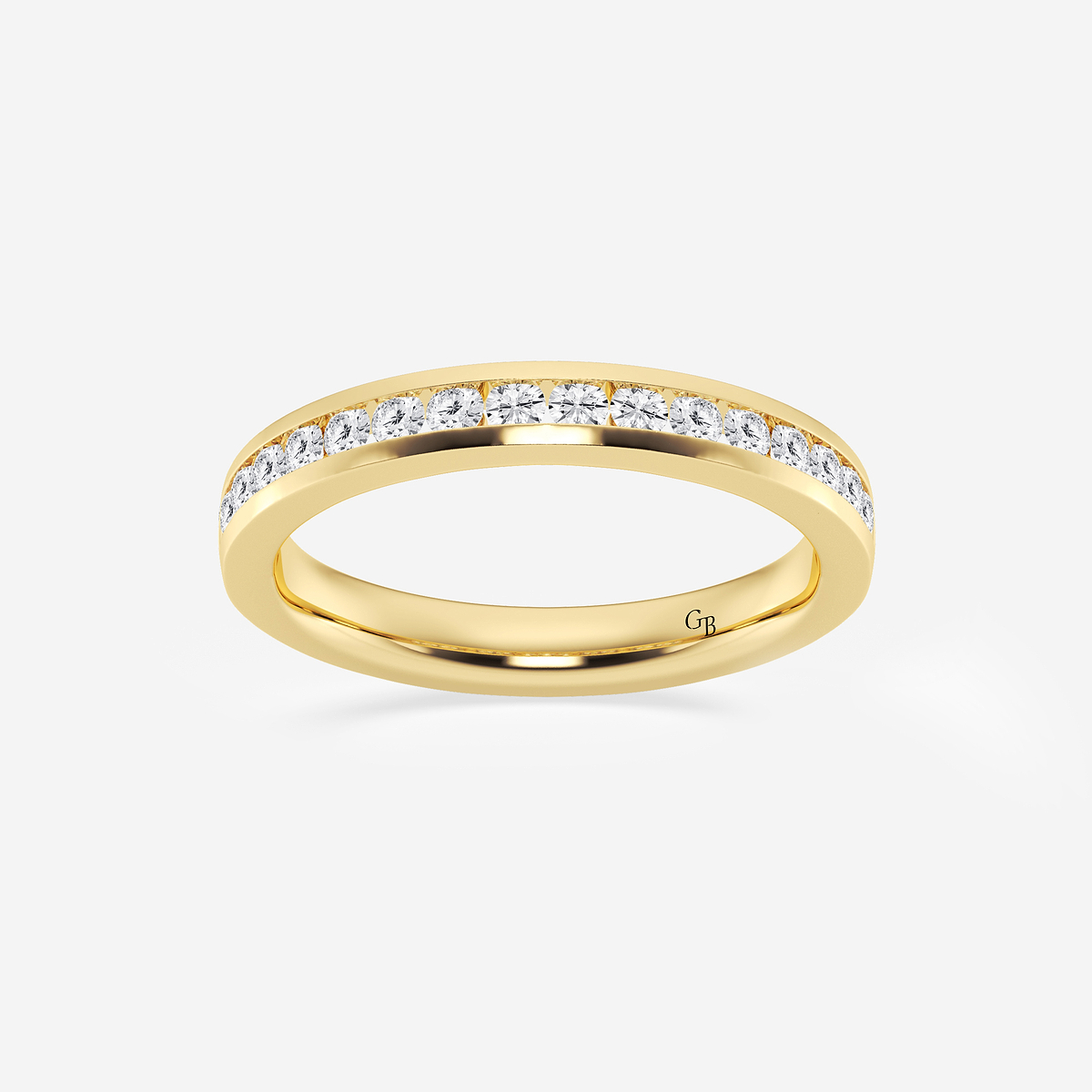 1/3 ctw Round Lab Grown Diamond Channel Wedding Band