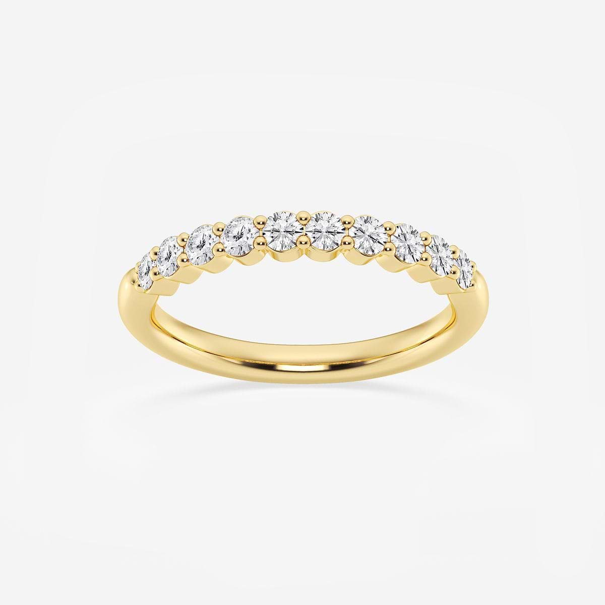 1/2 ctw Round Lab Grown Diamond Prong Set Wedding Band