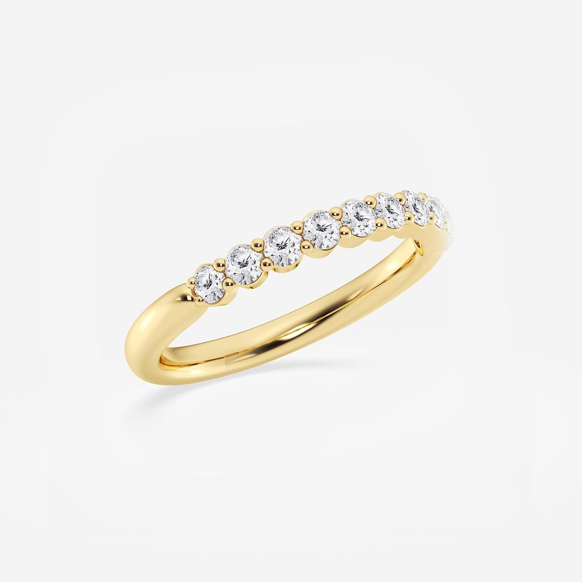 Additional Image 1 for  1/2 ctw Round Lab Grown Diamond Prong Set Wedding Band
