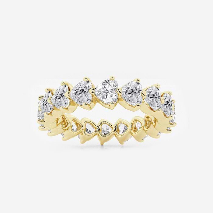 Floating Heart Eternity Band