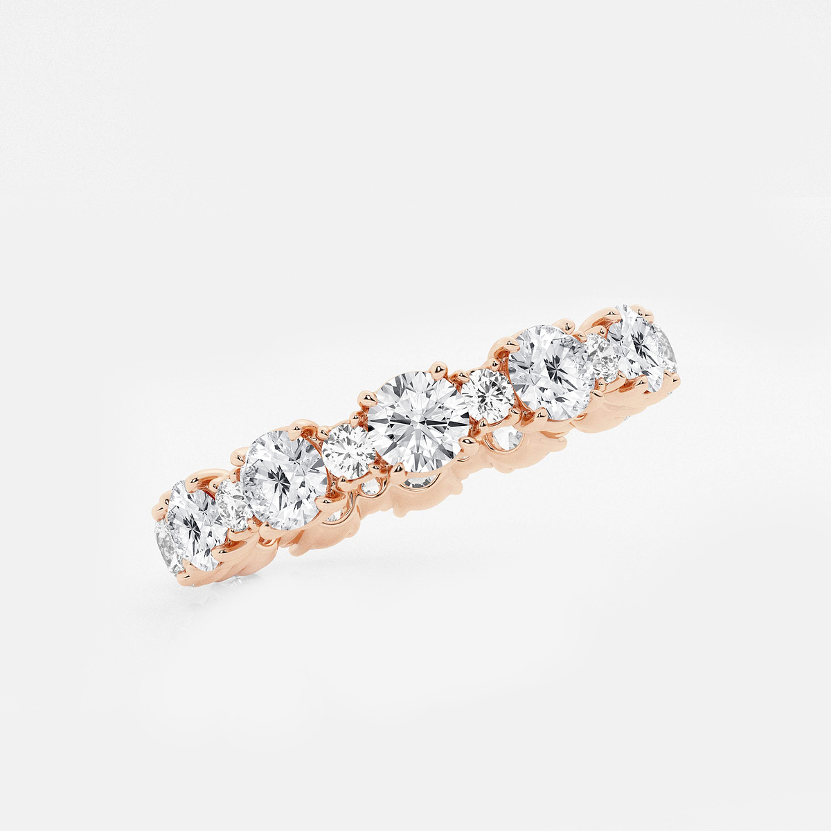 Additional Image 1 for  2 3/4 ctw Round Lab Grown Diamond Eternity Band - 3.7mm Width