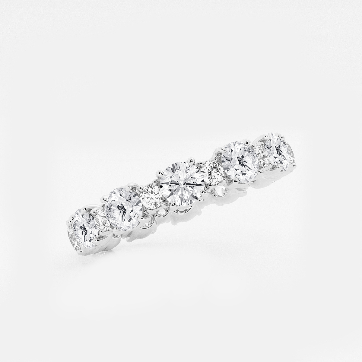 Additional Image 1 for  2 3/4 ctw Round Lab Grown Diamond Eternity Band - 3.7mm Width