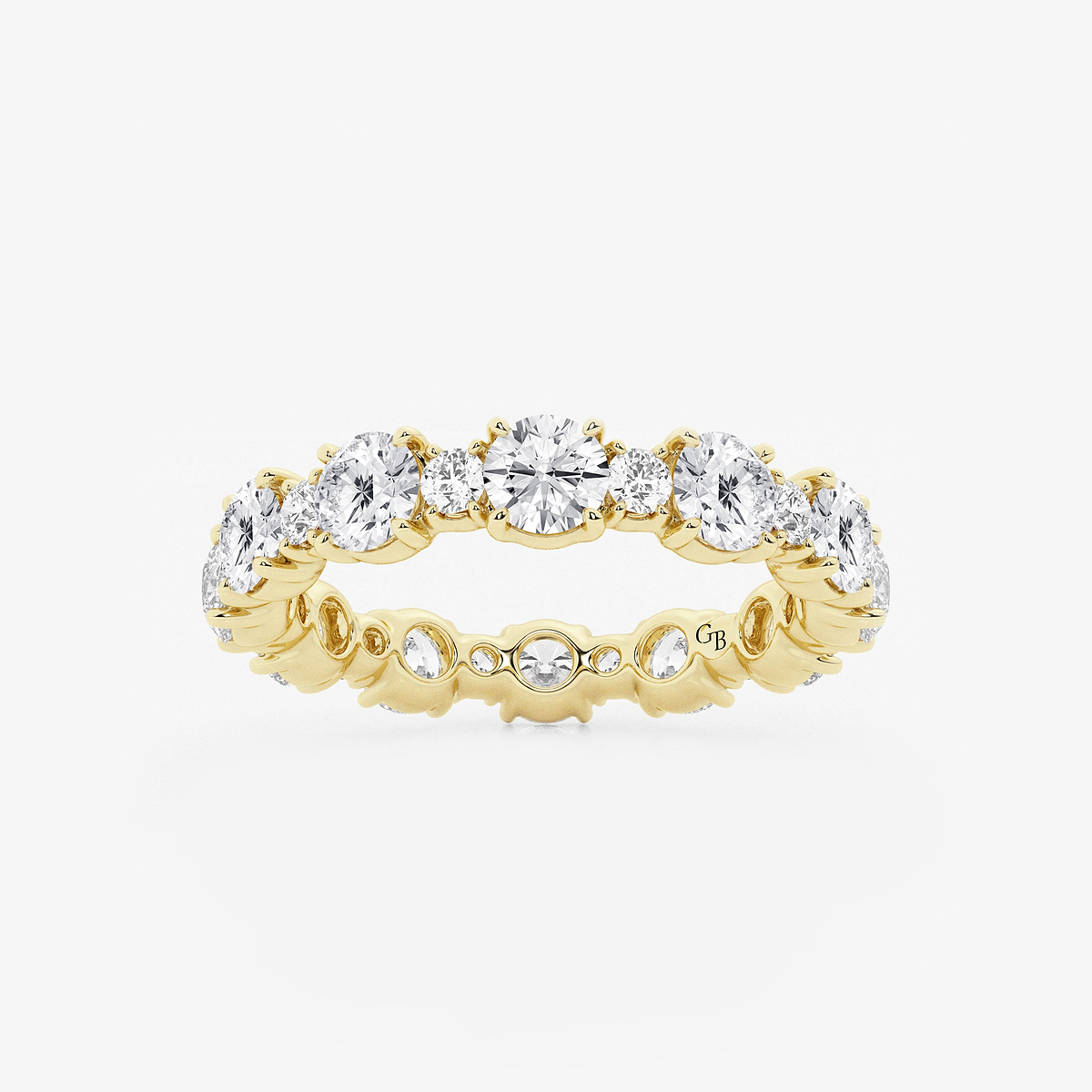 2 3/4 ctw Round Lab Grown Diamond Eternity Band - 3.7mm Width