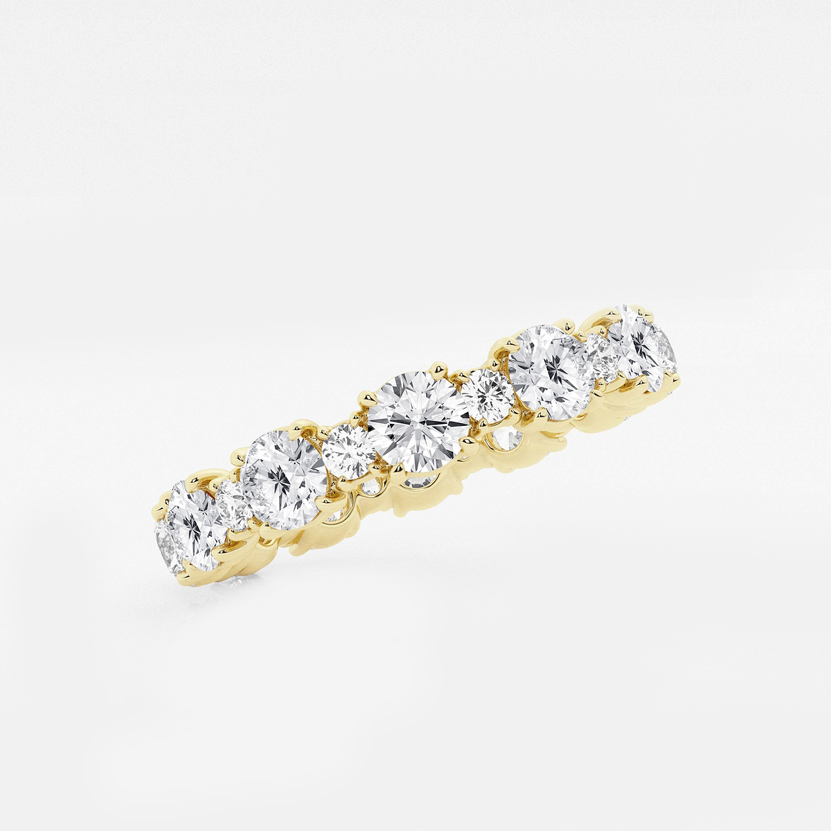 Additional Image 1 for  2 3/4 ctw Round Lab Grown Diamond Eternity Band - 3.7mm Width