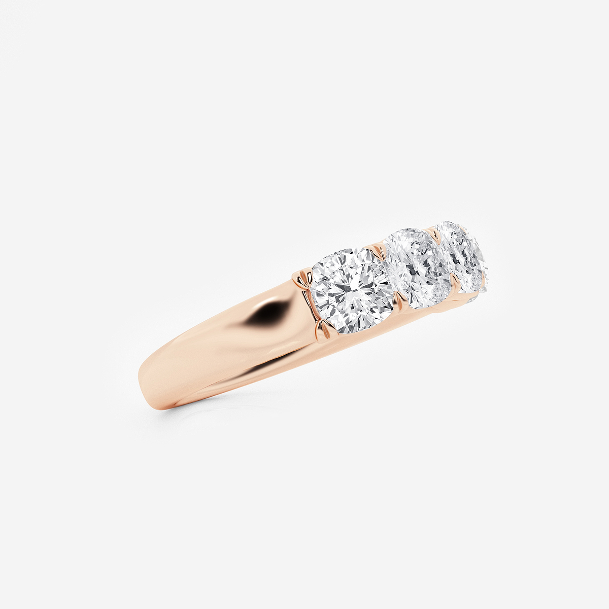 Additional Image 1 for  2 ctw Cushion Lab Grown Diamond Five-Stone Anniversary Band