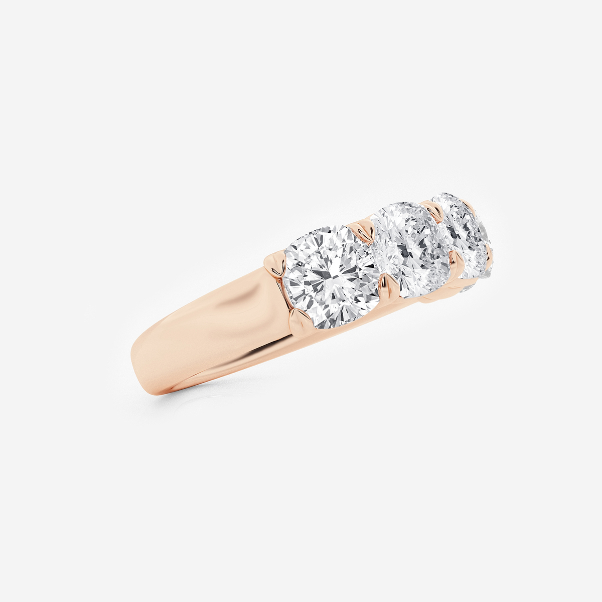 Additional Image 1 for  3 ctw Cushion Lab Grown Diamond Five-Stone Anniversary Band