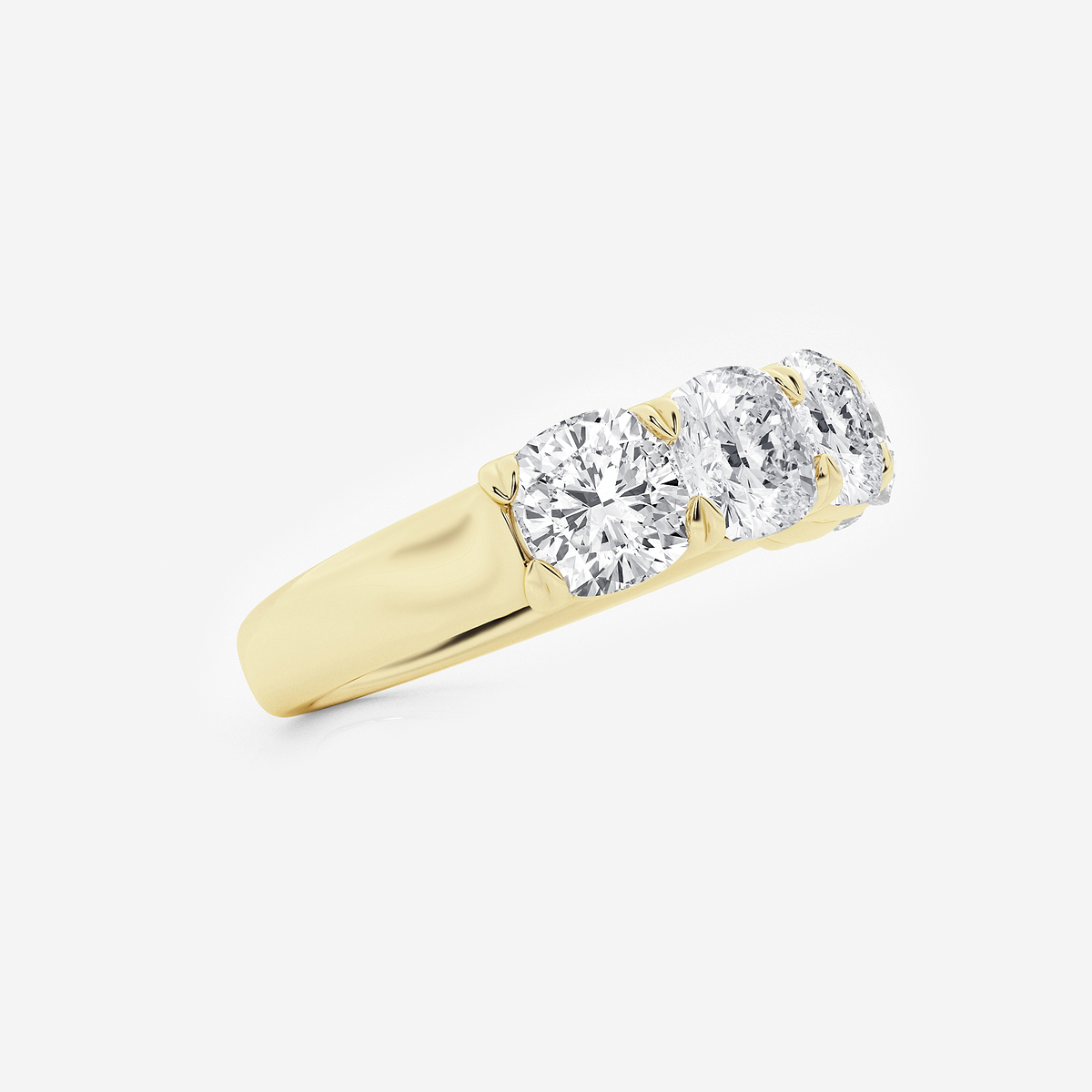 Additional Image 1 for  3 ctw Cushion Lab Grown Diamond Five-Stone Anniversary Band
