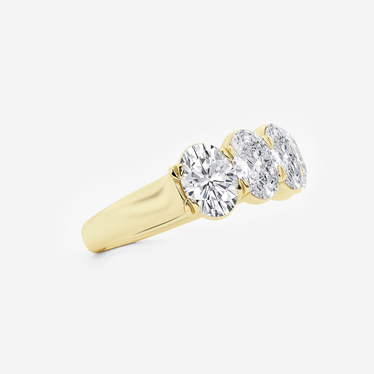 Additional Image 1 for  3 ctw Oval Lab Grown Diamond Five-Stone Anniversary Band