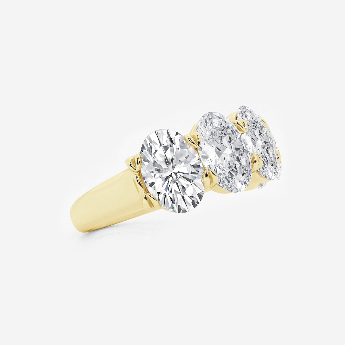 Additional Image 1 for  5 ctw Oval Lab Grown Diamond Five-Stone Anniversary Band