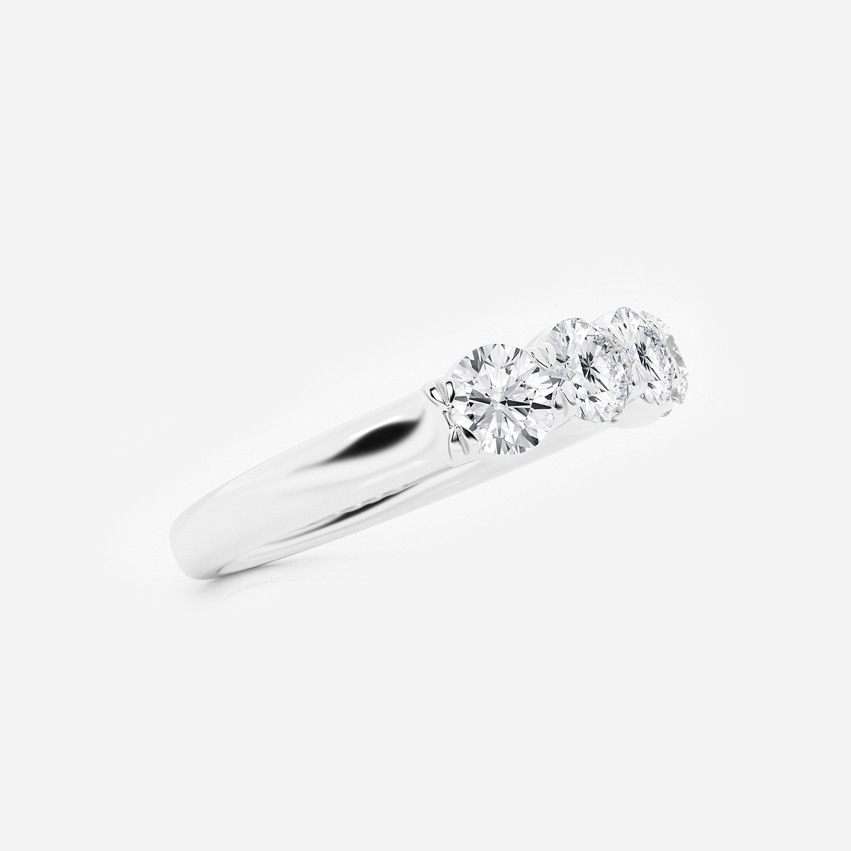 Additional Image 1 for  1 ctw Round Lab Grown Diamond Five-Stone Anniversary Band
