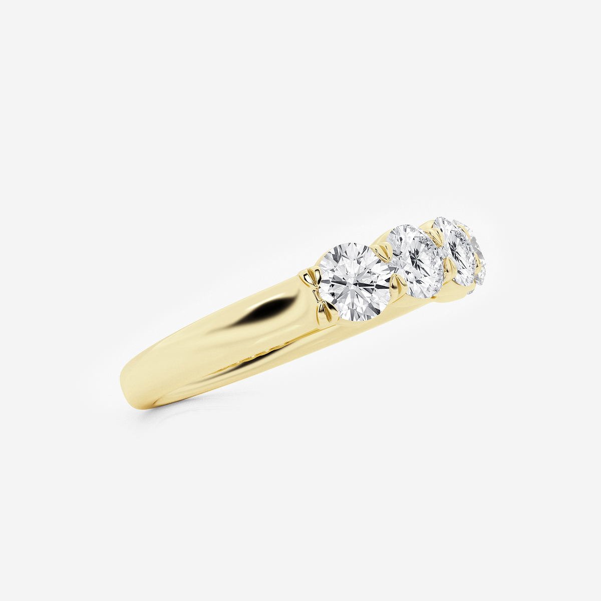 Additional Image 1 for  1 ctw Round Lab Grown Diamond Five-Stone Anniversary Band