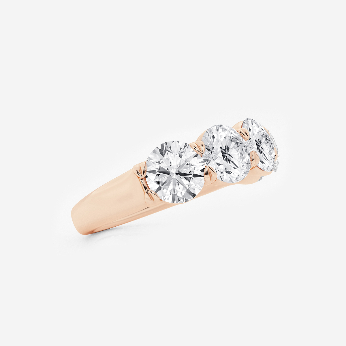 Additional Image 1 for  3 ctw Round Lab Grown Diamond Five-Stone Anniversary Band