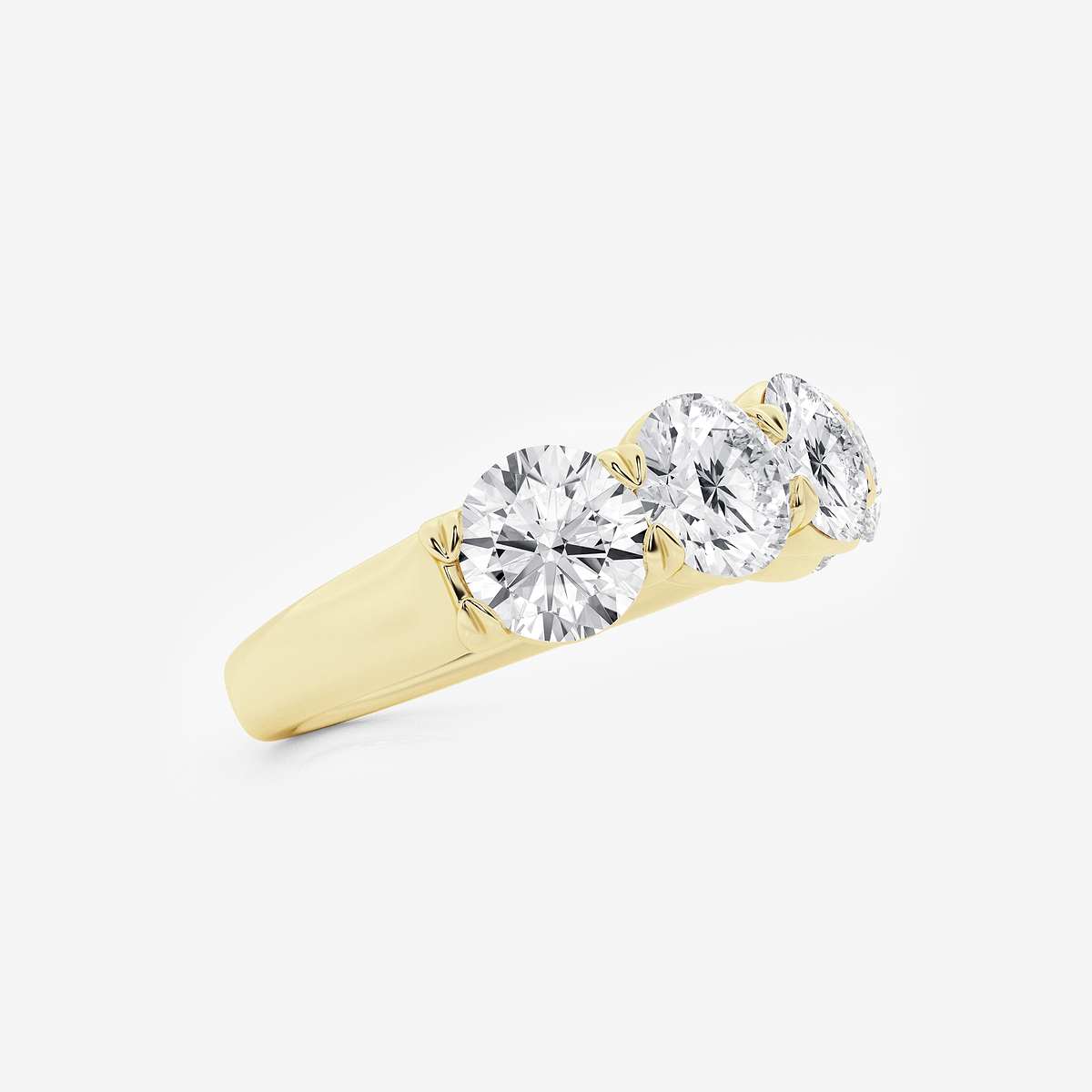 Additional Image 1 for  3 ctw Round Lab Grown Diamond Five-Stone Anniversary Band