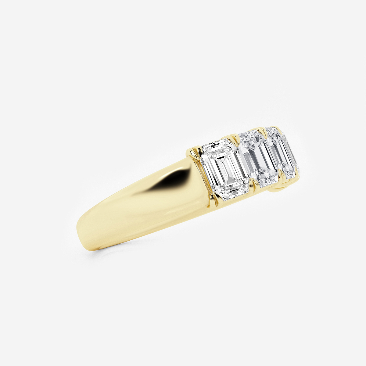Additional Image 1 for  2 ctw Emerald Lab Grown Diamond Five-Stone Anniversary Band