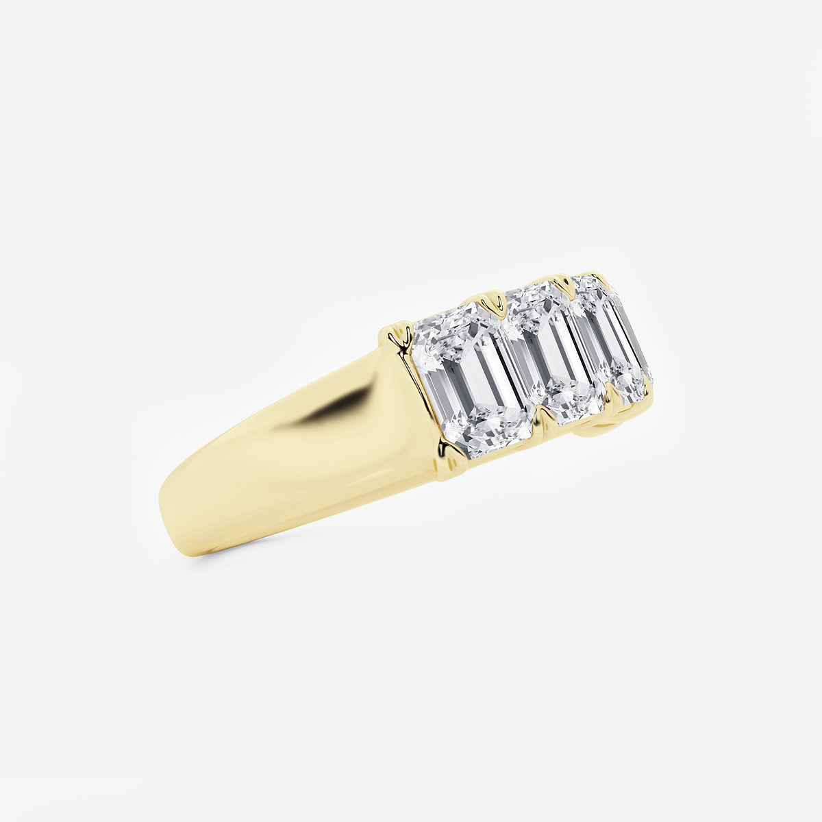 Additional Image 1 for  3 ctw Emerald Lab Grown Diamond Five-Stone Anniversary Band