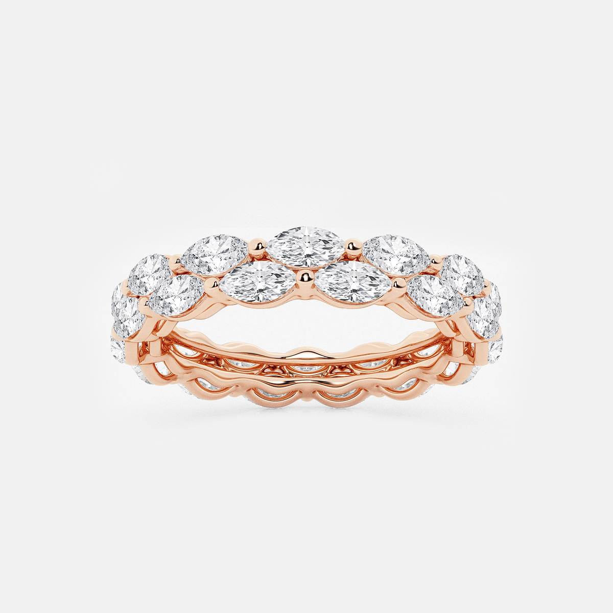 marquise women's double wedding band