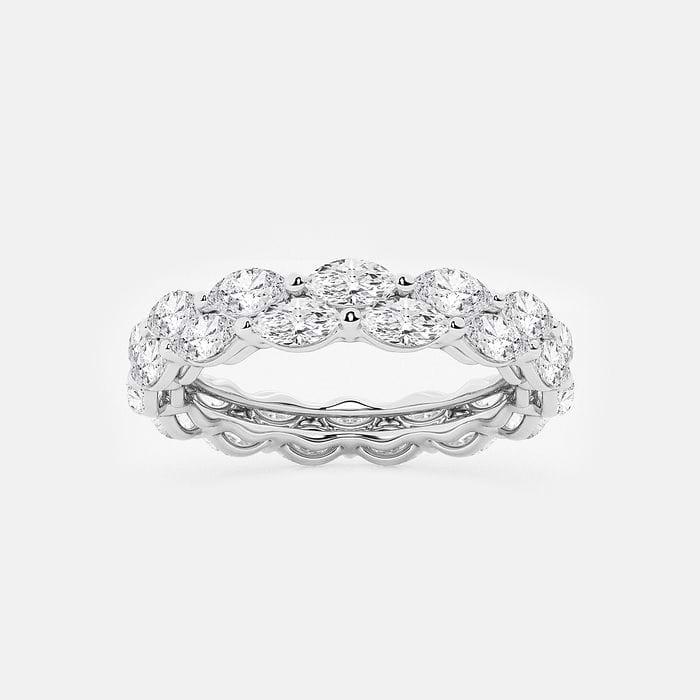 Double-row Marquise Eternity Band