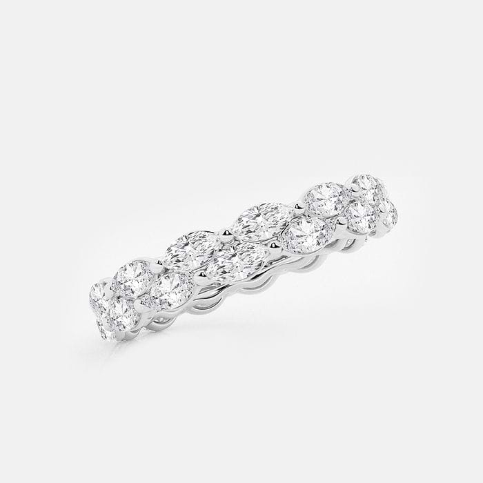 Double-row Marquise Eternity Band