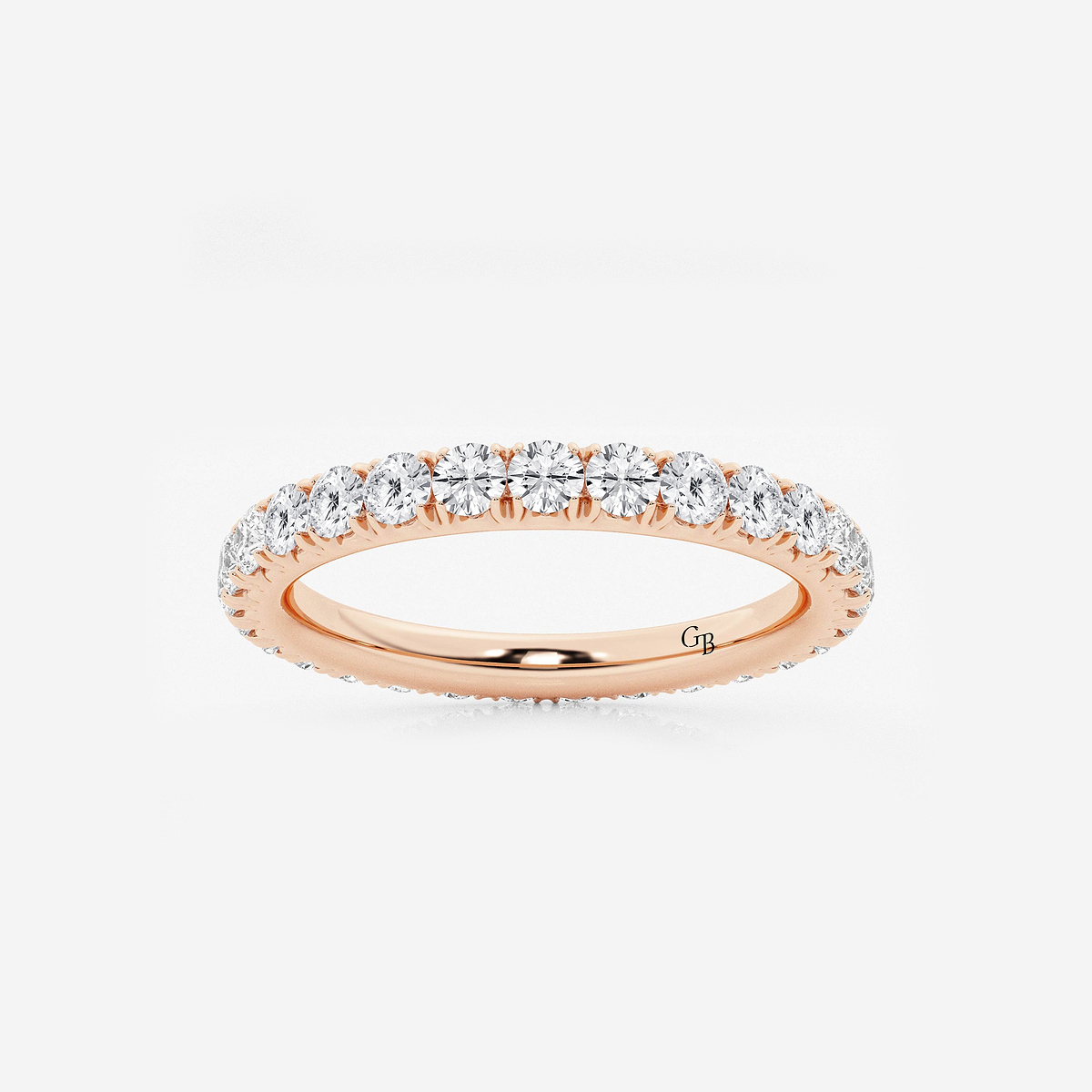 1 ctw Round Lab Grown Diamond Eternity Band - 2.2mm Width