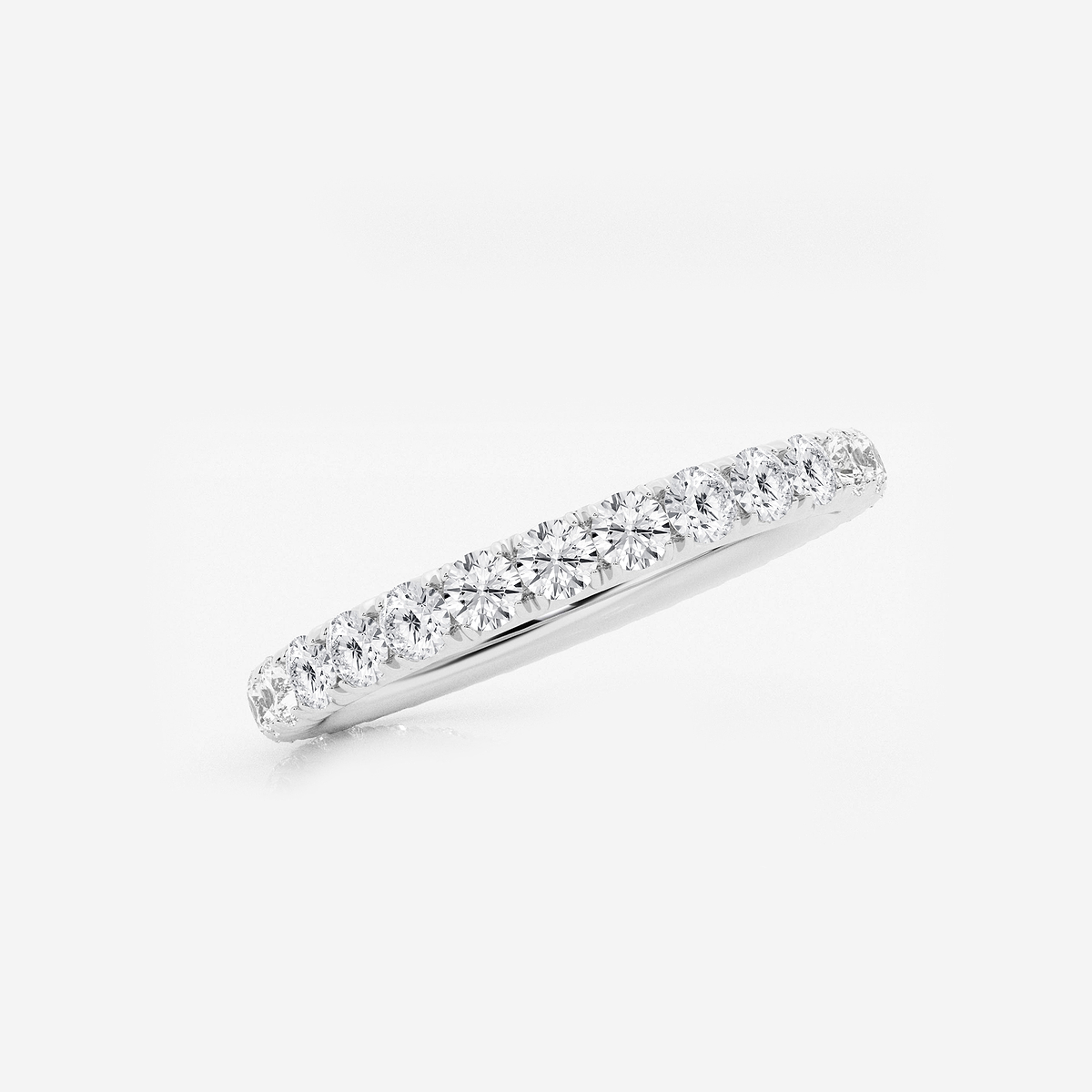 Additional Image 1 for  1 ctw Round Lab Grown Diamond Eternity Band - 2.1mm Width