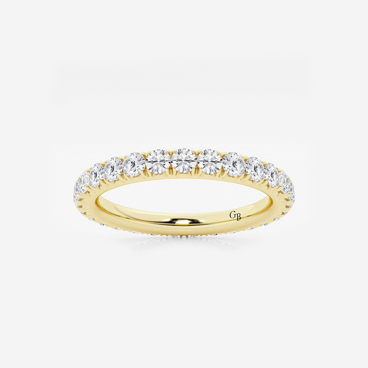 1 ctw Round Lab Grown Diamond Eternity Band - 2.1mm Width