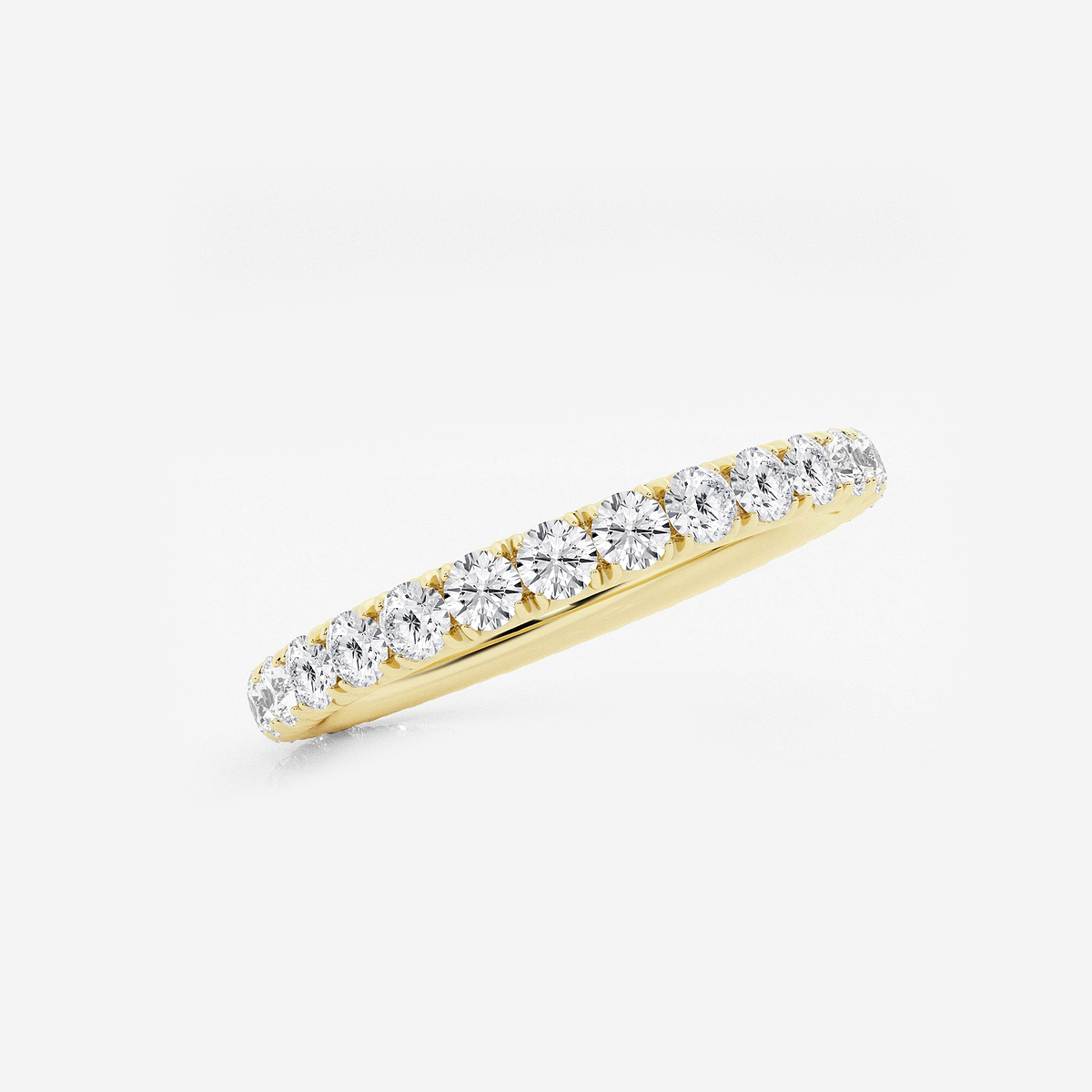 Additional Image 1 for  1 ctw Round Lab Grown Diamond Eternity Band - 2.1mm Width