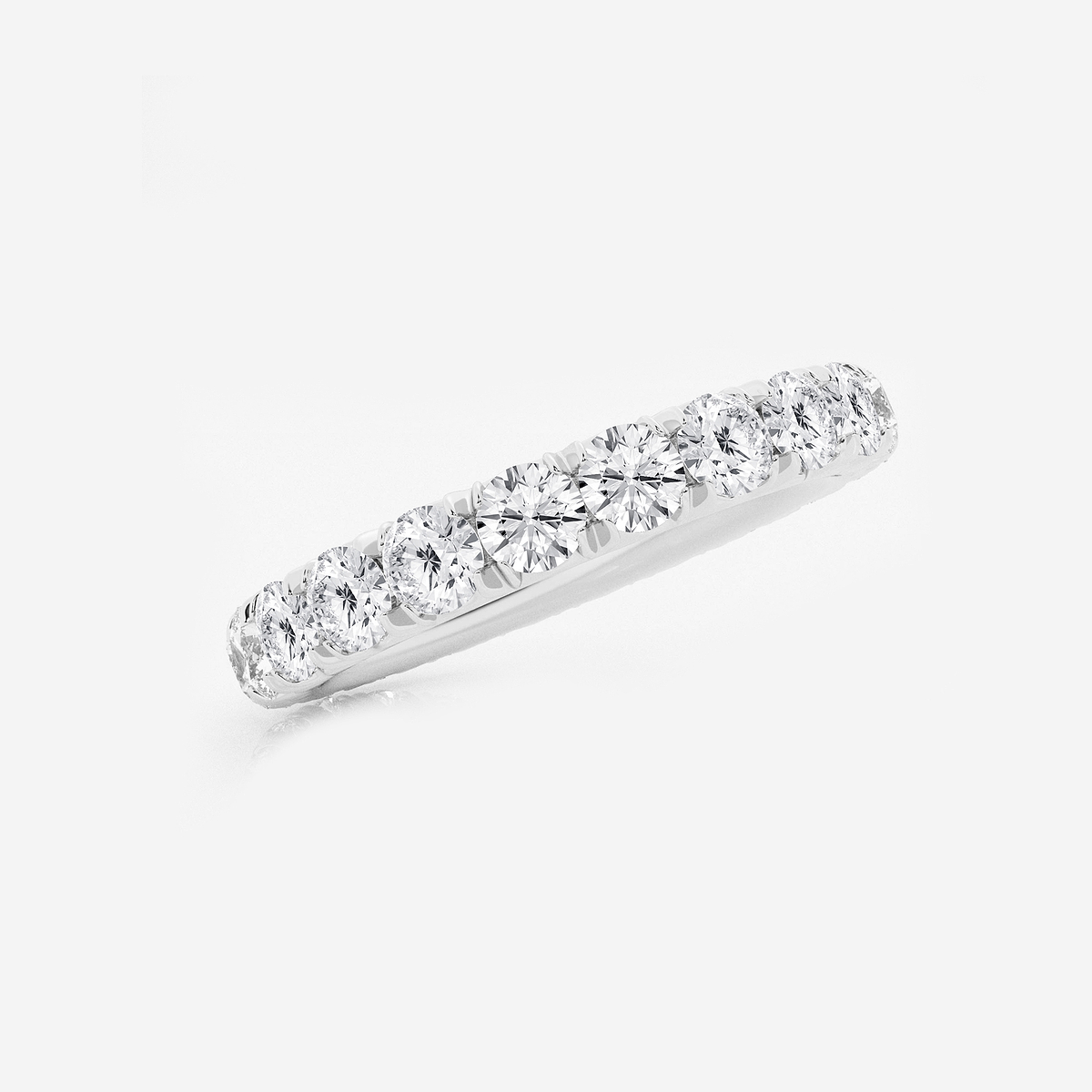 Additional Image 1 for  2 ctw Round Lab Grown Diamond Eternity Band - 3.2mm Width