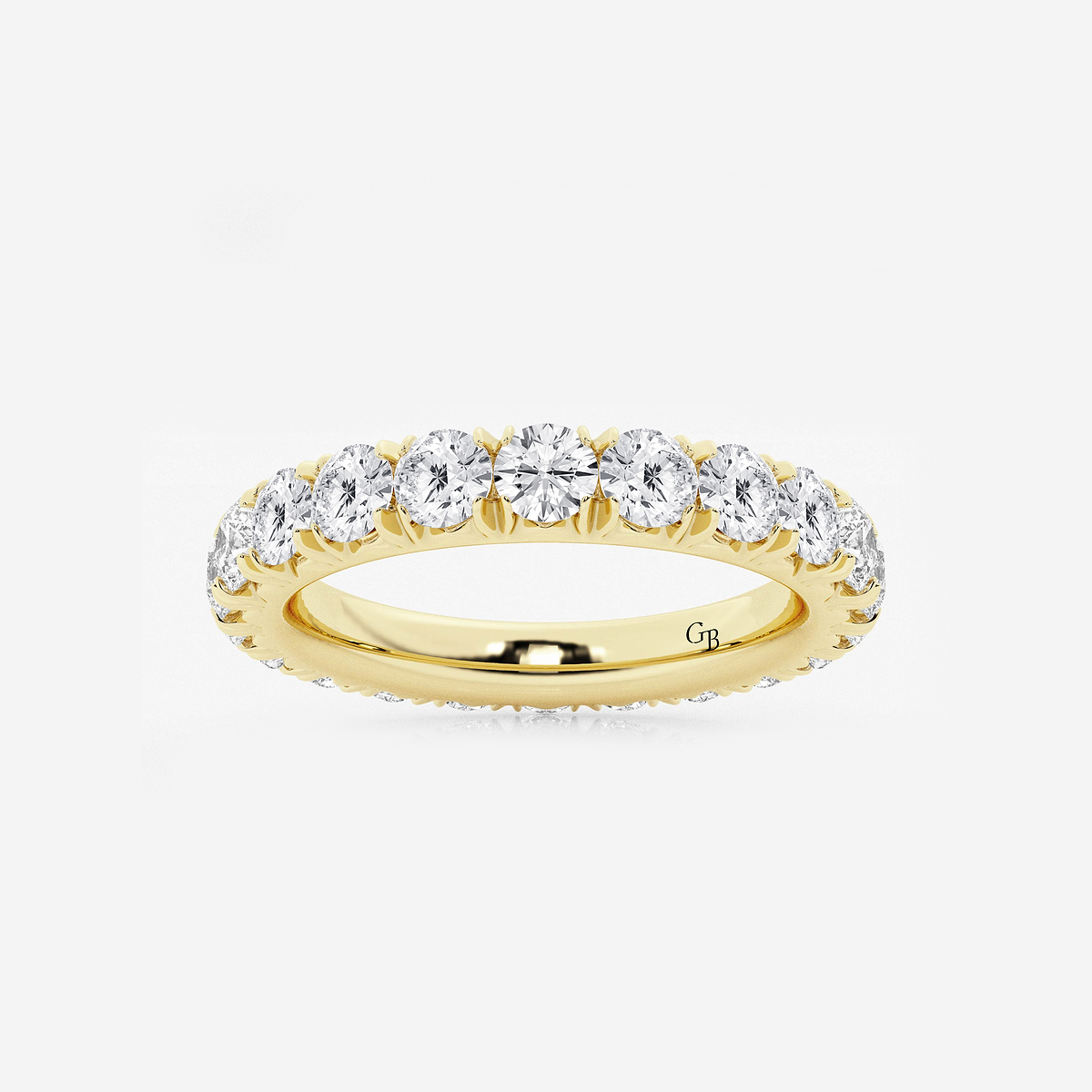 2 ctw Round Lab Grown Diamond Eternity Band - 3.3mm Width